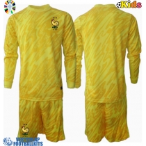 France Goalkeeper Replica Home Minikit Euro 2024 Long Sleeve (+ pants)